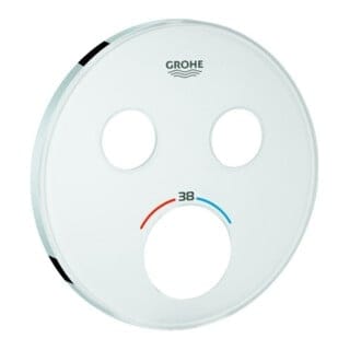 Grohe Rosette 49033 für SmartControl UP-THM mit 2 ASV moon white