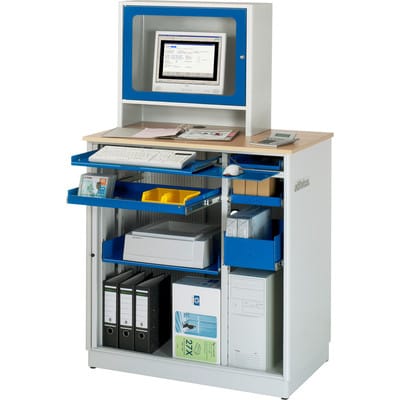 Rau Computer-Station stationär 26BxTxH 1030x660x1810mm