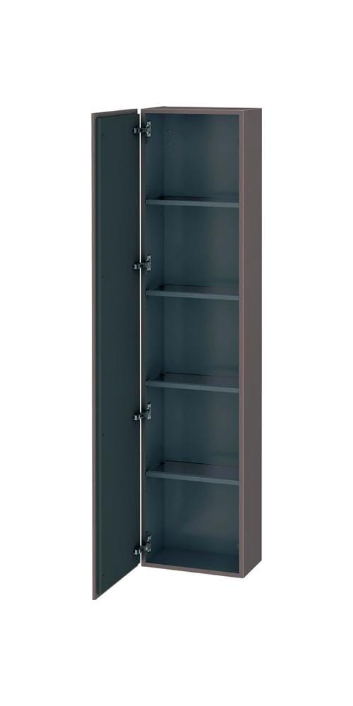 Duravit Hochschrank L-Cube 40x24,3x176cm, Tür links, basalt matt
