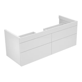 Keuco Waschtischunterschrank Edition 400 140x54,6x53,5cm, 4 Ausz., we hgl/we hgl