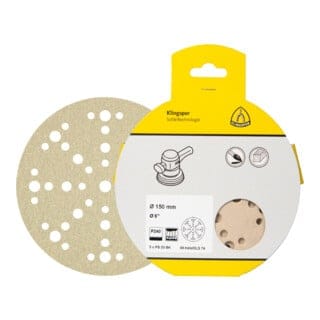 Klingspor PS 33 BK Scheiben kletthaftend, 150 mm Korn 320 Lochform GLS3, SB-verpackt im Reiter