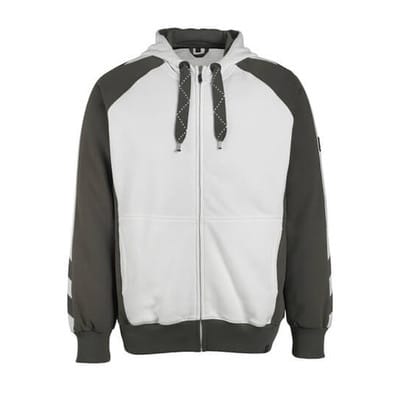 Mascot Wiesbaden Kapuzensweatshirt Größe XS, weiss/dunkelanthrazit