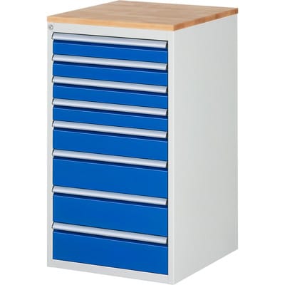 Rau Schubladenschrank Buche-Top und 8 x Schubl.-L 4x90 1x120 3x150mm