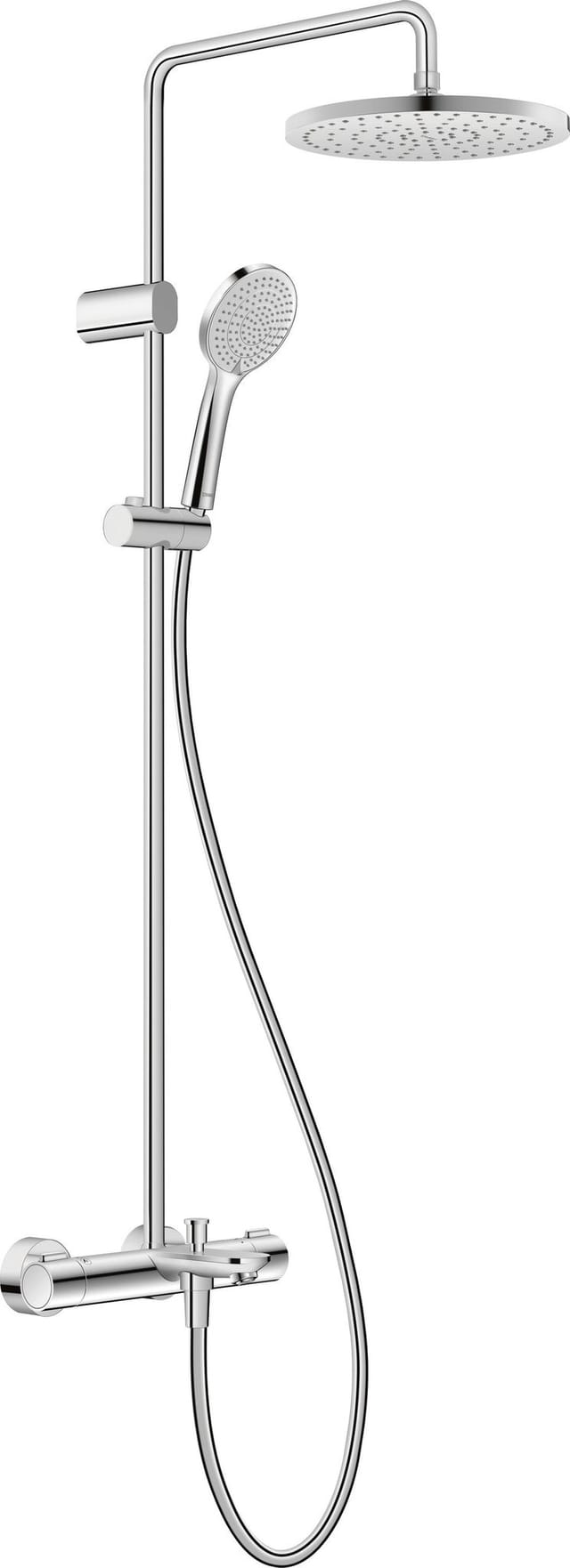 Duravit Duschsystem Ausl. 480mm, mit Brausethermostat, chrom