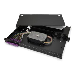Corning LANSCAPE Spleißbox LAN1 6 xLCD OM3/4 PGTL sw LAN1-12AV-PGTL-B