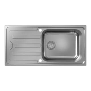 hansgrohe Einbauspüle S44 m Tropffl, Unterschr. 60cm, 1 Beck., ES