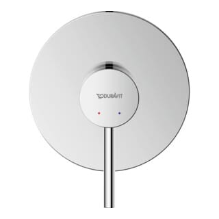 Duravit Fertigmontageset Circle UP-Brause-Einhebelmischer, Rosette rund, chrom