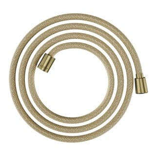 hansgrohe Textilbrauseschlauch 2000, Mut. 1x kon., 1x zyl, brush. brass