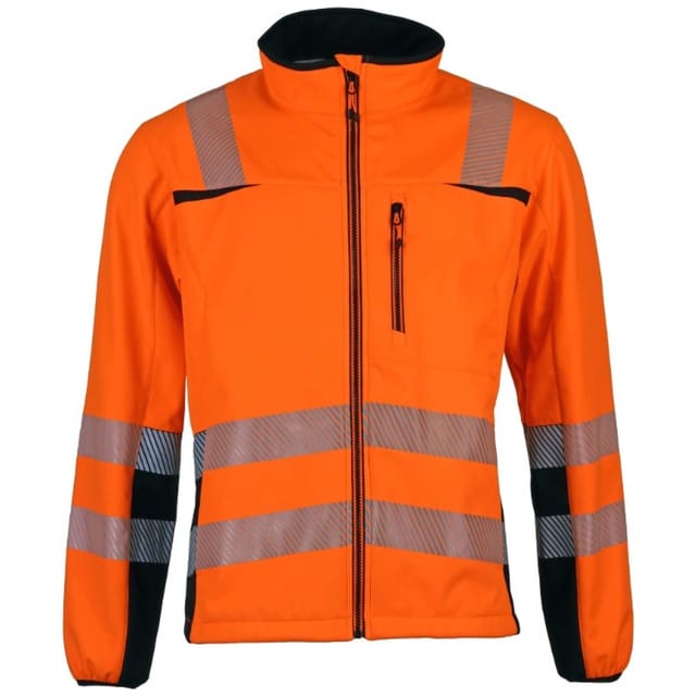 Softshelljacke, Gr. S orange/schwarz Gr. S