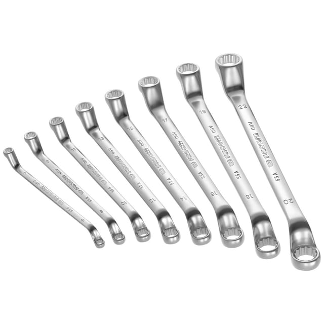 Facom Doppelringschlüssel OGV®-Zwölfkant-Ringköpfe gekröpft Satz im Karton, 12-tlg.