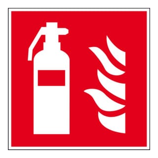 Eichner Brandschutzschild Feuerlöscher 20 x 20 cm PVC