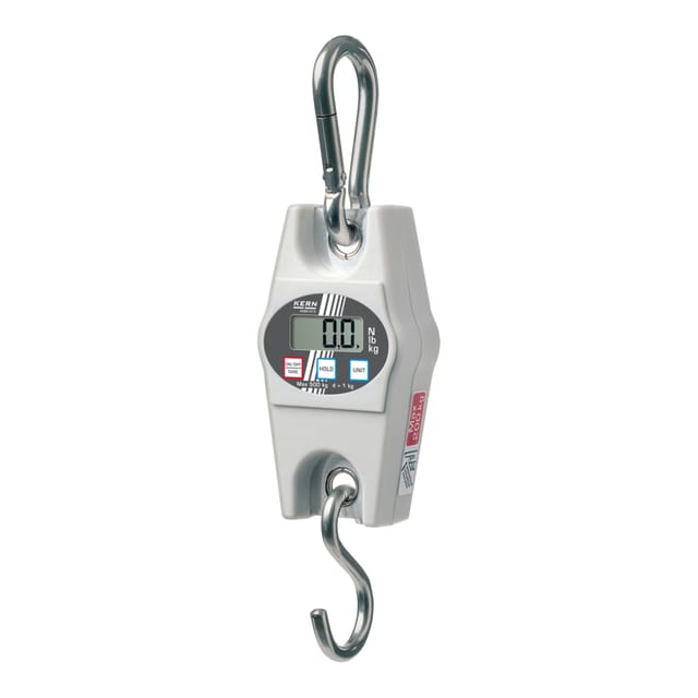 Kern Hängewaage HCB 200K500+C kalibriert, Wägebereich 200 kg, Ablesbarkeit 500 g