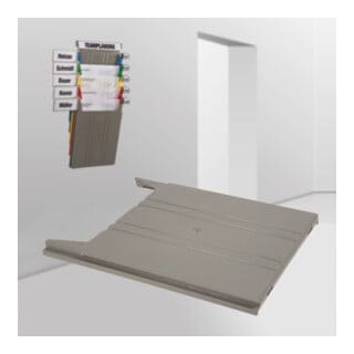 Eichner Wandsortierer "FLAT" Ablagefach, grau, für A4 hoch Belege