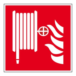 Eichner Brandschutzschild Löschschlauch 20 x 20 cm PVC