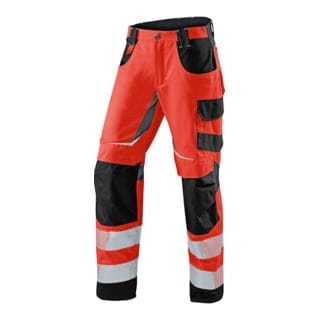 Kübler PSA Reflectiq Hose 2407 warnrot/schwarz 98