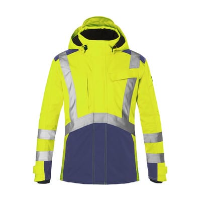 Kübler Hardshelljacke REFLECTIQ PSA 2 warngelb/dunkelblau Form 1327 Größe XS