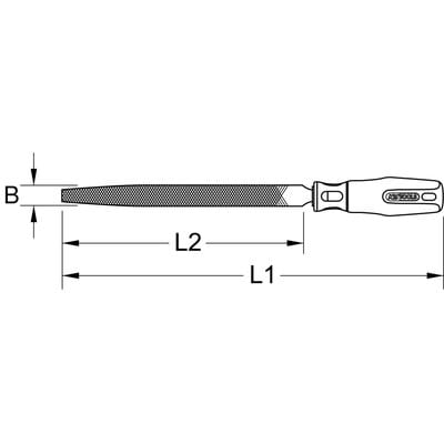 KS Tools BERYLLIUMplus Halbrundfeile Hieb 3