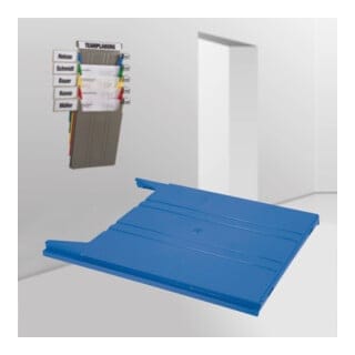 Eichner Wandsortierer "FLAT" Ablagefach, blau, für A4 hoch Belege