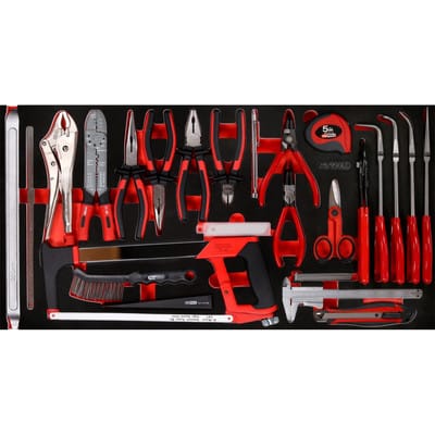 KS Tools Zangen- / und Messwerkzeug-Satz in Schaumstoffeinlage, 36-tlg