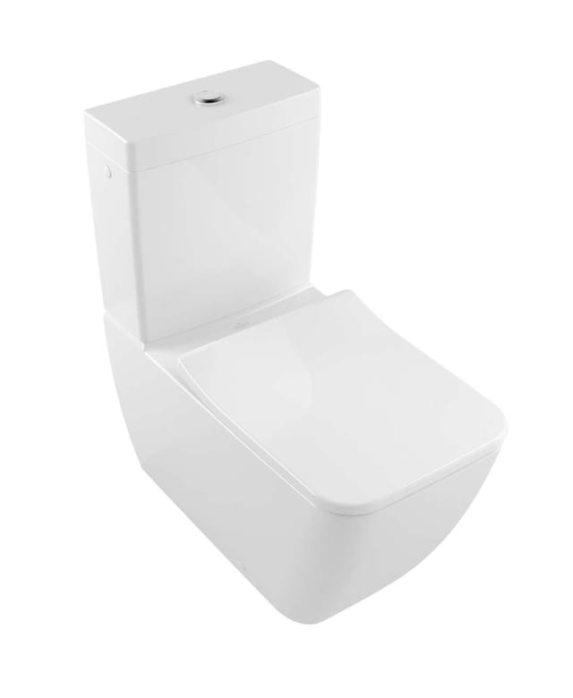 V&B Stand-WC, Tiefspüler VENTICELLO 37,5x70cm, f Kombi, randlos, weiß C-plus