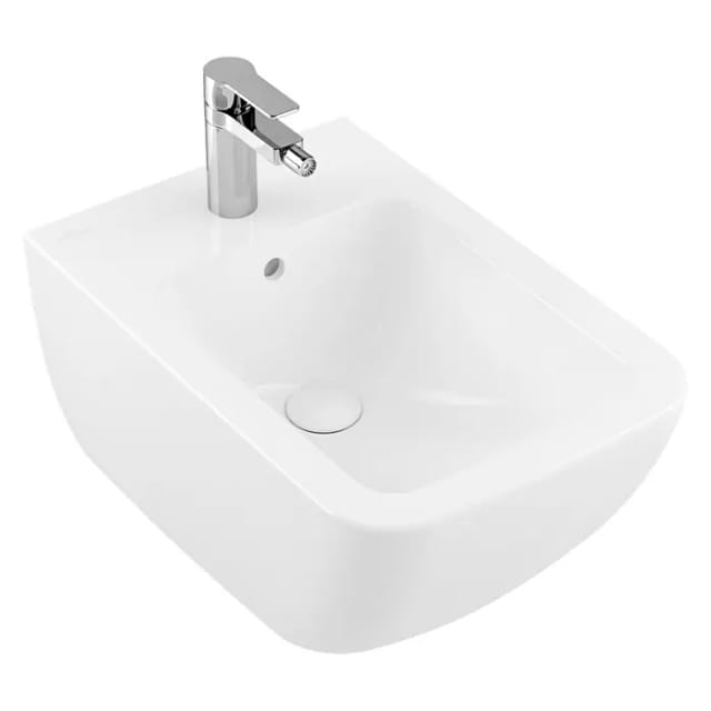 V&B Wand-Bidet VENTICELLO 37,5x56cm, m HL, mit Überlauf, weiß