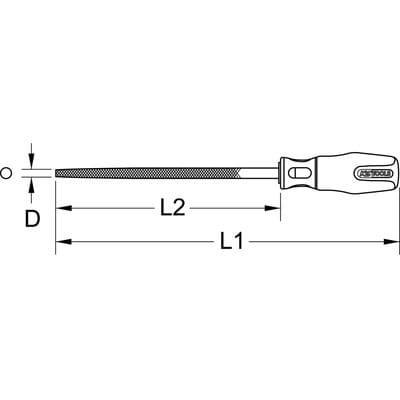 KS Tools BERYLLIUMplus Rundfeile Hieb 3