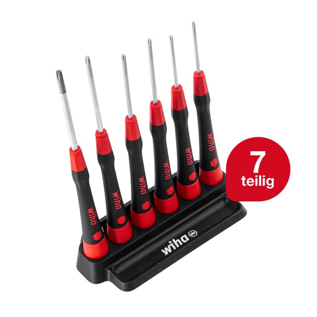 Wiha Feinschraubendreher Set PicoFinish® TX 6-tlg. mit Halter T7-T20