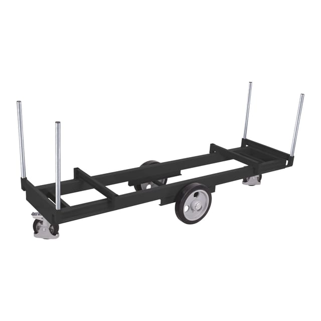 VarioFit Langmaterialwagen mit 4 Rungen RAL 7016
