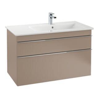 V&B Waschtischunterschrank Venticello 95,3x59x50,2cm, Beck. re, Gr. chr, taupe