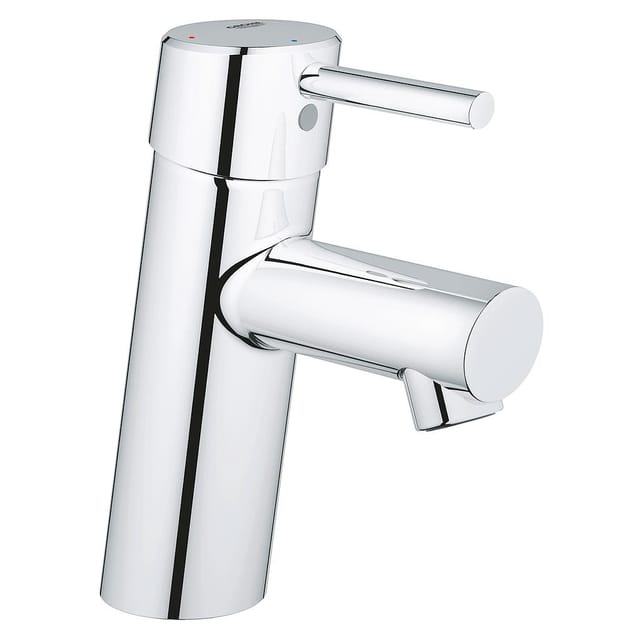 Grohe Waschtisch-Einhebelmischer Concetto 1/2", S, m Abl, Tempbeg, Mit k, gl Kö, c