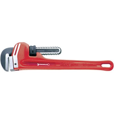 Stahlwille "Heavy-duty"-Rohrzange Gr.12'' L.300mm Maul-W. max.61mm Kopf schwarz lackiert, poliert Griffe rot lackiert