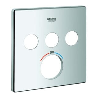 Grohe Rosette 49042 für SmartControl UP-THM eckig mit 3 ASV chrom