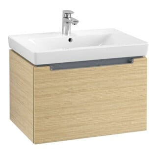 V&B Waschtischunterschrank Subway 2.0 63,7x42x45,4cm, Griff chrom, nordic oak