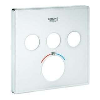 Grohe Rosette 49043 für SmartControl UP-THM eckig mit 3 ASV moon white