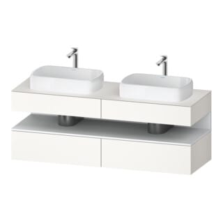 Duravit Waschtischunterschrank Qatego 160x55x60cm, w m/we m, Pl, Beck. beids.