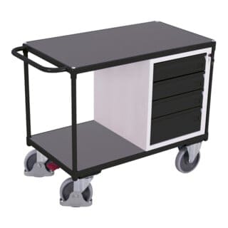 Variofit Werkstattwagen Mit 2 Ladeflächen Ral 7016