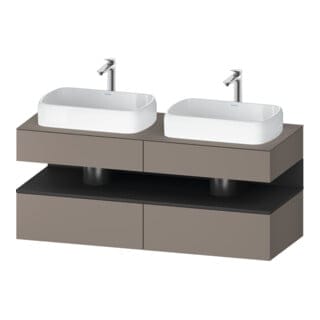 Duravit Waschtischunterschrank Qatego 140x55x60cm, gra m/ba m, Pl, B beids.
