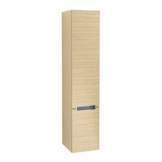 V&B Hochschrank Subway 2.0 35x165x37cm, re, Griff chrom, nordic oak