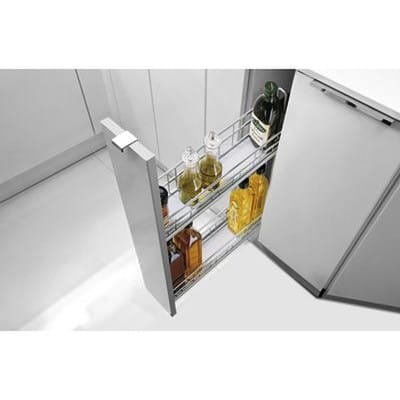 Hettich Möbel-Frontauszugset Cargo IQ plus 150 9077588, Korpusb. 150mm, silber