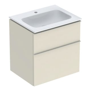 Geberit Möbel-Waschtischset iCon 60x63x48cm, w/KT, sa hochgl., Gr. sa ma
