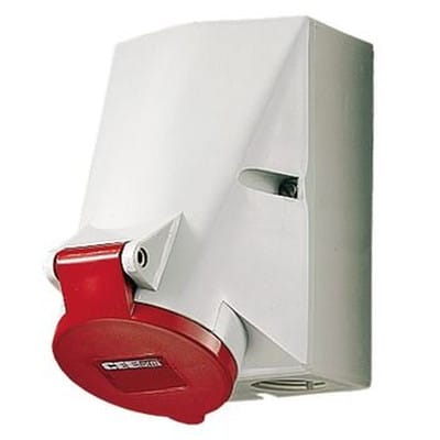 Mennekes Wanddose HW/VN 32A,5p,6h,400V,IP44 20162A