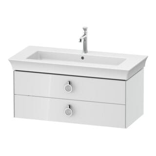 Duravit Waschtischunterschrank White Tulip 98,4x45,8cm, w g, 2 Schubk. m Gr., wandhängend