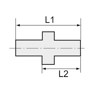 Riegler Doppelgewindenippel »value line«, G 1/4, G 3/8, SW 19, MS vern.