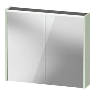 Duravit LED-Spiegel D-Code 2.0 m Steckd. 2 Tür., Lichtf ob, 80x70x14,8cm, grün ma