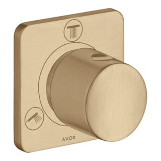hansgrohe Fertigmontageset Trio/Quattro UP-Ab- und Umstellventil, brushed bronze