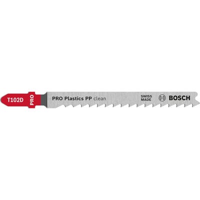 Bosch PRO Plastics PP clean T102D Stichsägeblatt, 100 mm, 2-tlg.