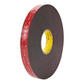 3m - Vhb Klebeband, Schwarz, Breitexlänge: 19x33 Mmxm, Stärke 1,6 Mm