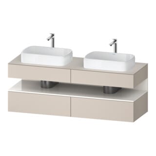 Duravit Waschtischunterschrank Qatego 160x55x60cm, w g/tau m, Pl, Beck. beids.