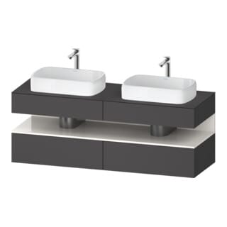 Duravit Waschtischunterschrank Qatego 160x55x60cm, w g/Gra m, Pl, B bs, B