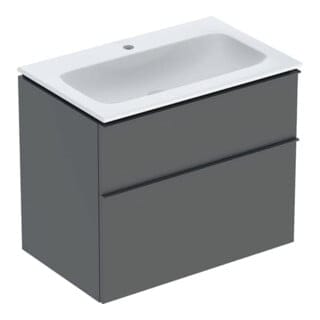 Geberit Möbel-Waschtischset iCon 75x63x48cm, we/KeraTe, Ko/Fr/Gr la. matt